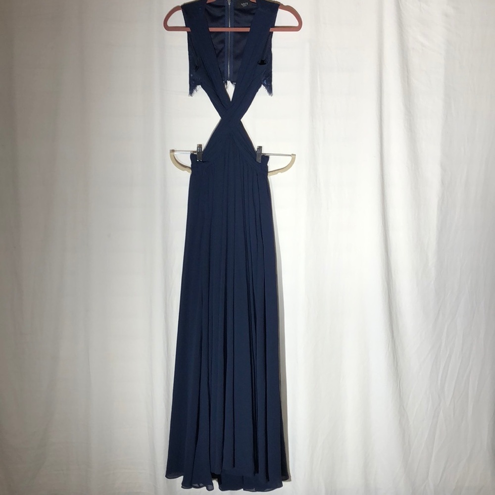 Vici - Navy Cut Out Maxi Dress Size S